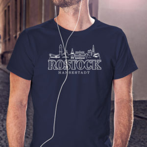 Shirt mit Rostocker Skyline
