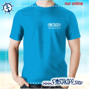 Fischkopp T-Shirt 2016 Druck klein atoll-blau