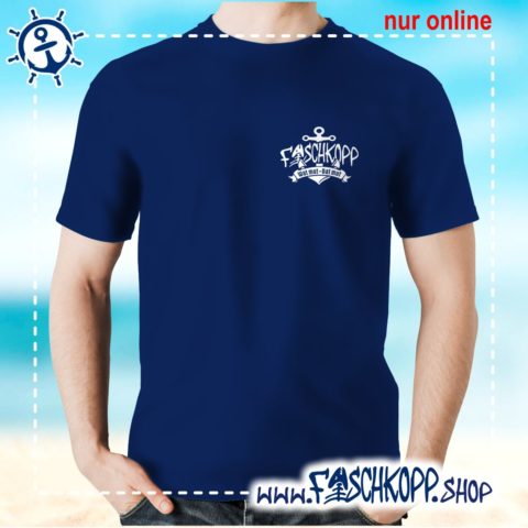Fischkopp T-Shirt 2017 Druck klein navy