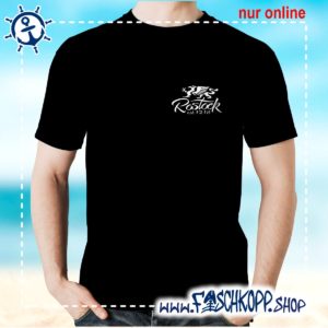 Fischkopp T-Shirt Rostock 1218 Druck klein schwarz