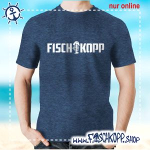T-Shirt Fischkopp Gräte navy meliert