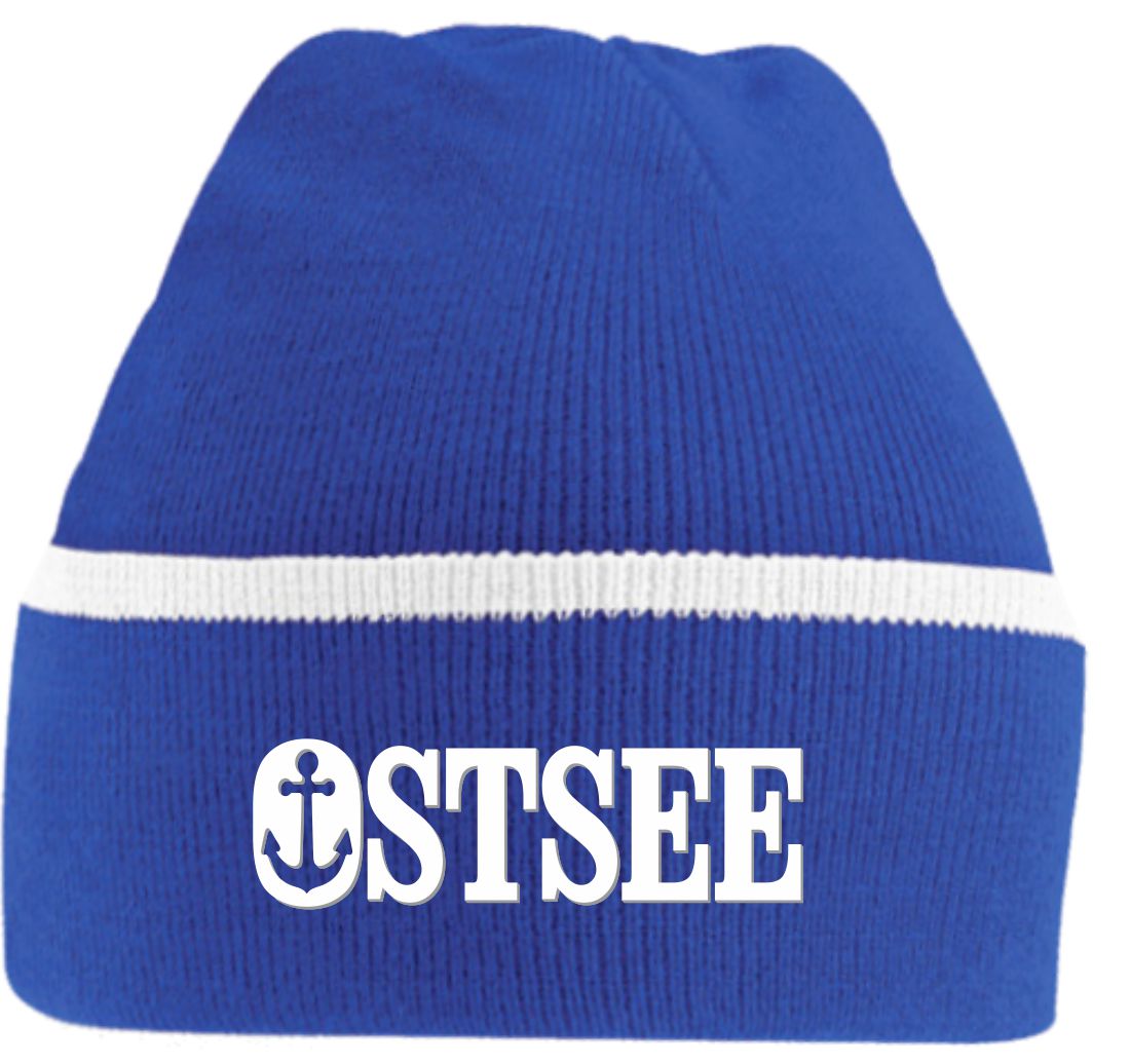 ⚓ Mütze im Beanie-Style #395 - OSTSEE - 3D-Druck ⚓ | Strickmützen