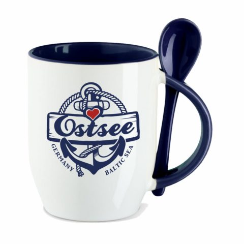 Tasse Ostsee Anker blau #456