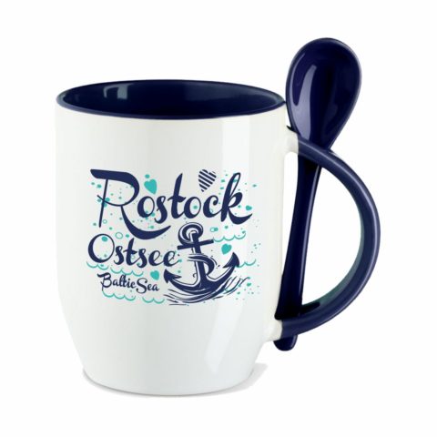 Tasse Rostock Ostsee blau