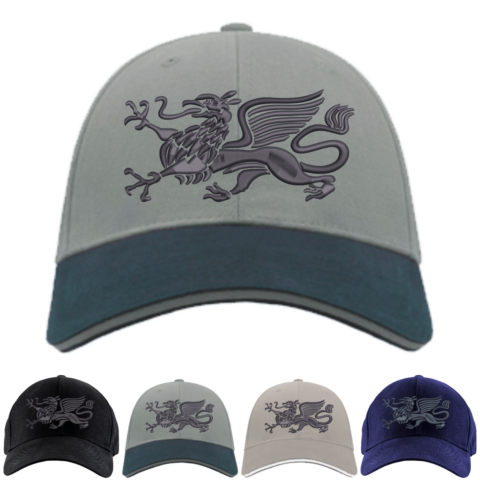 Cap / Basecap Rostock Greif gestickt - grau-navy