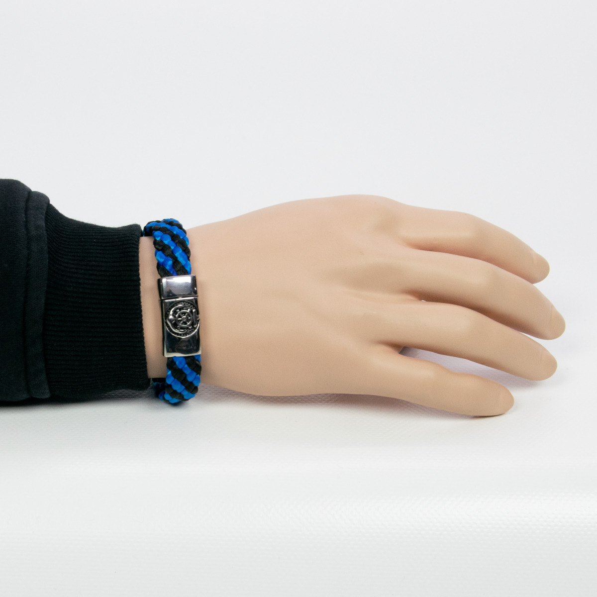 maritim ⚓ - Armband blau-schwarz⚓ Magnetverschluß -