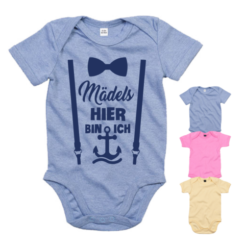 Baby Body maritim - Mädels hier bin ich - hellblau #471