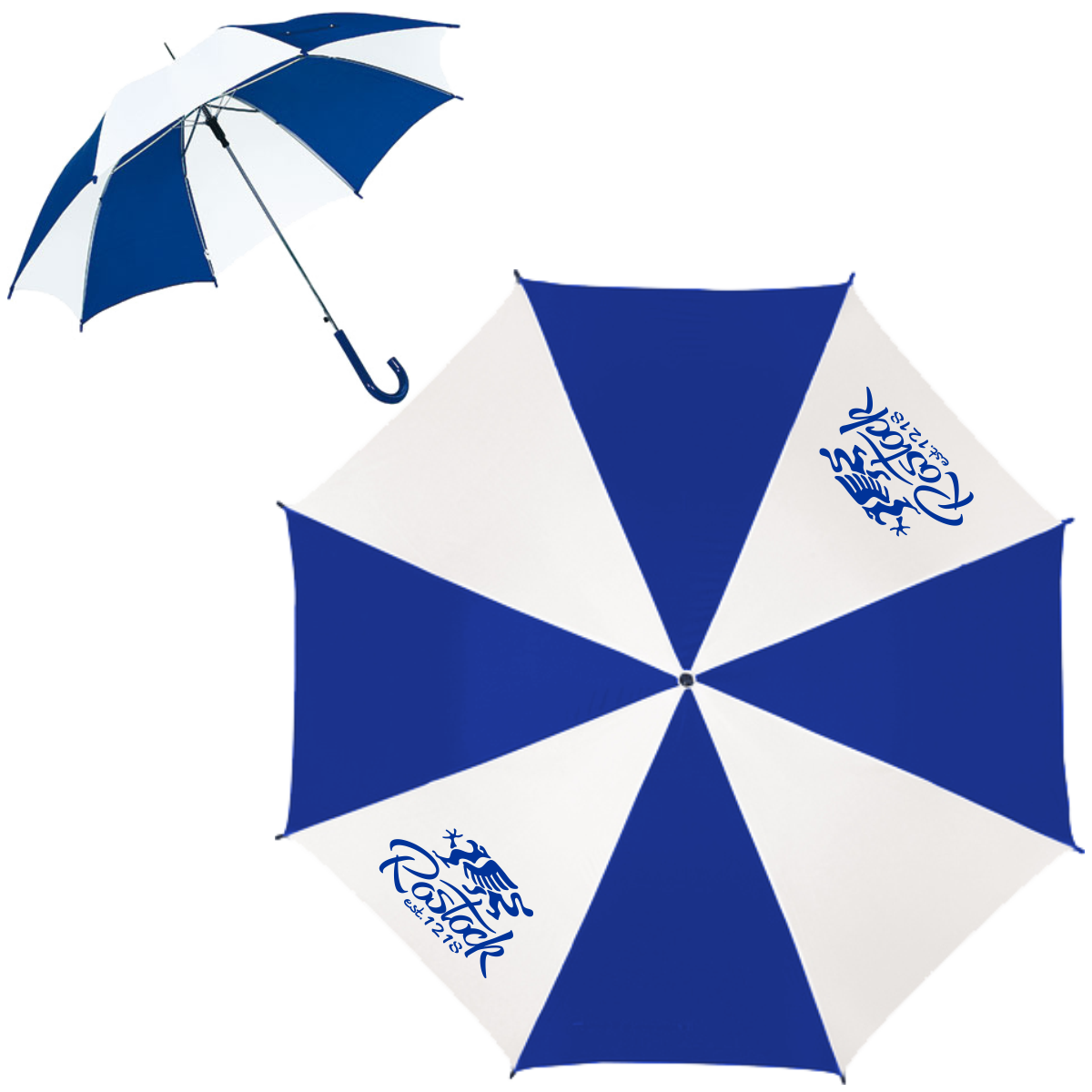 Regenschirm SC10 Weiss Royal Rostock Greif #235