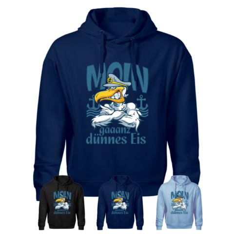 Hoodie - Kapuzensweater - MOIN gaanz dünnes Eis #486