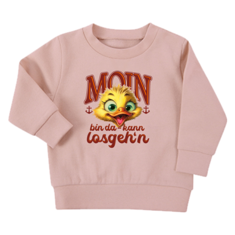 Kinder Sweatshirt MOIN - bin da - kann losgeh'n #490 (1 bis 6 Jahre)