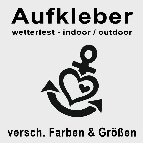 Aufkleber Anker Herz #212 1