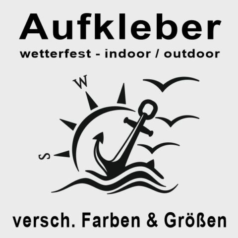 Aufkleber Anker-Windrose #418 - Wunschfarbe möglich