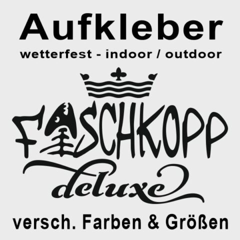 Aufkleber Fischkopp deluxe #197 - Wunschfarbe möglich