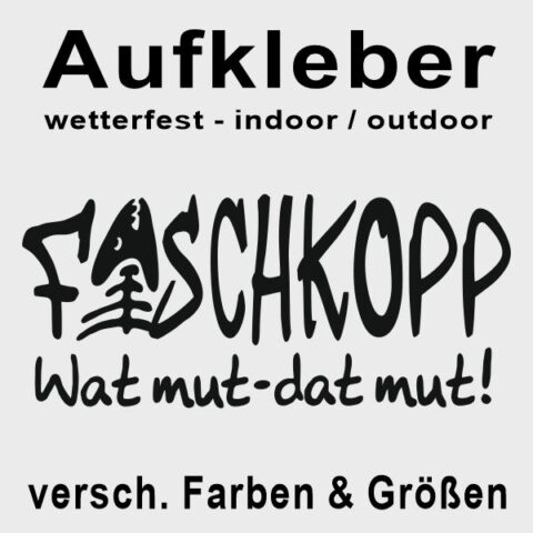Aufkleber Fischkopp Wat mut - dat mut #04 - Wunschfarbe möglich