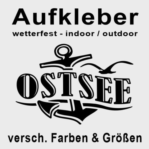 Aufkleber Ostsee Anker #381 - Wunschfarbe möglich