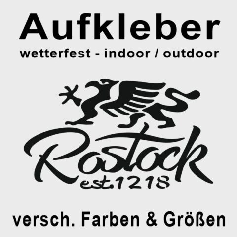 Aufkleber Rostock 1218 #239 - Wunschfarbe möglich