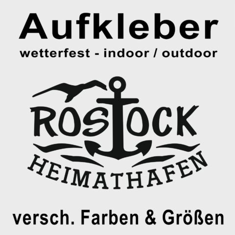 Aufkleber Rostock Heimathafen #162 - Wunschfarbe möglich
