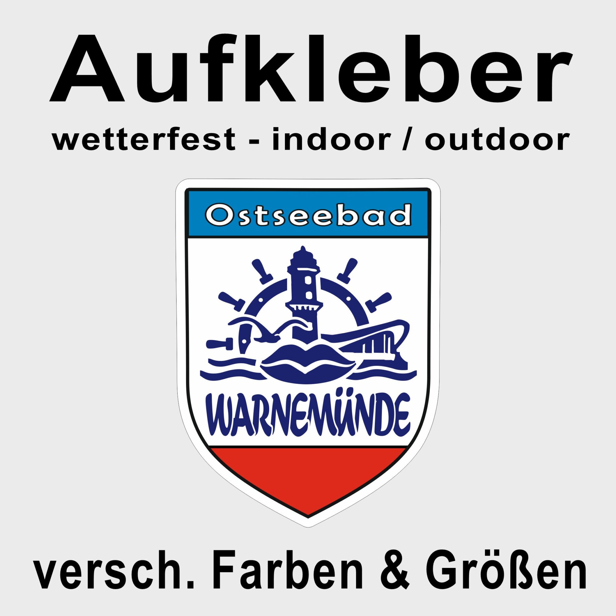 Aufkleber Warnemünde Wappen #303 1