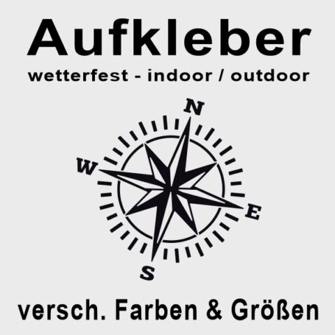 Aufkleber Windrose #497 - Wunschfarbe möglich