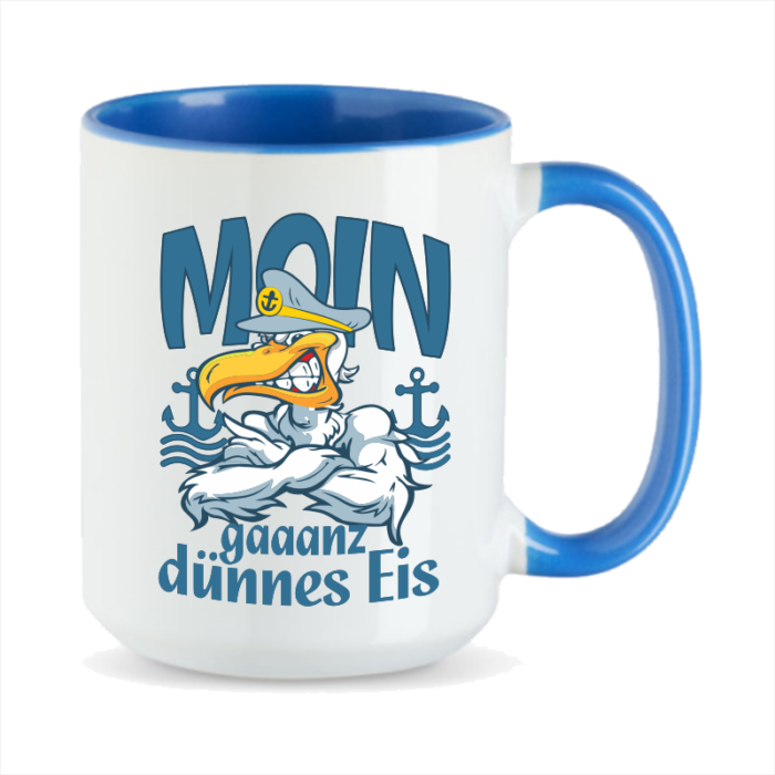 Tasse & Pott MOIN - gaaanz dünnes Eis Kultmotiv #486 – Bild 2