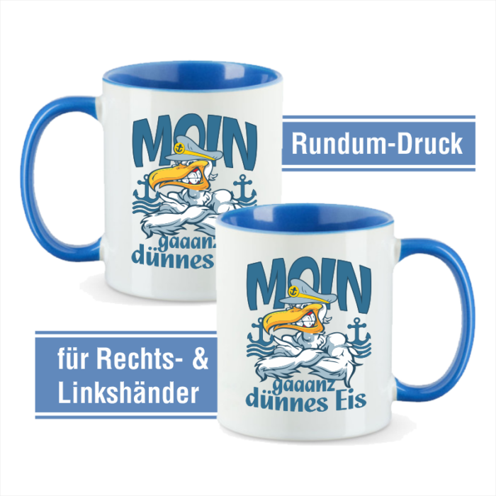 Tasse & Pott MOIN - gaaanz dünnes Eis Kultmotiv #486 – Bild 3