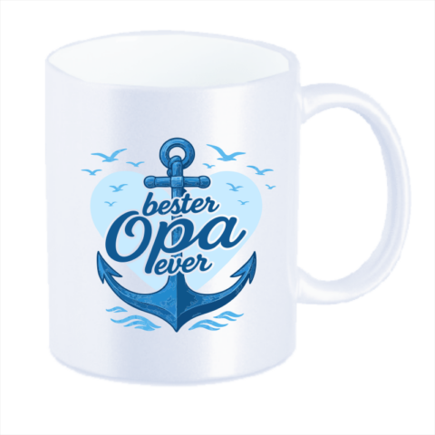 Tasse fluoreszierend blau - Motiv: Bester Opa ever #538