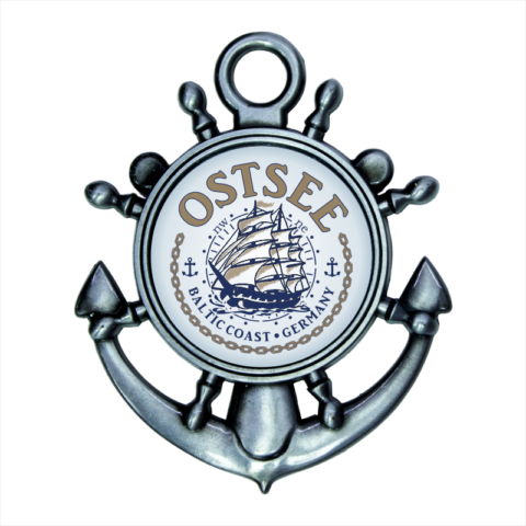 Magnet 3D-Metall - Anker Ostsee