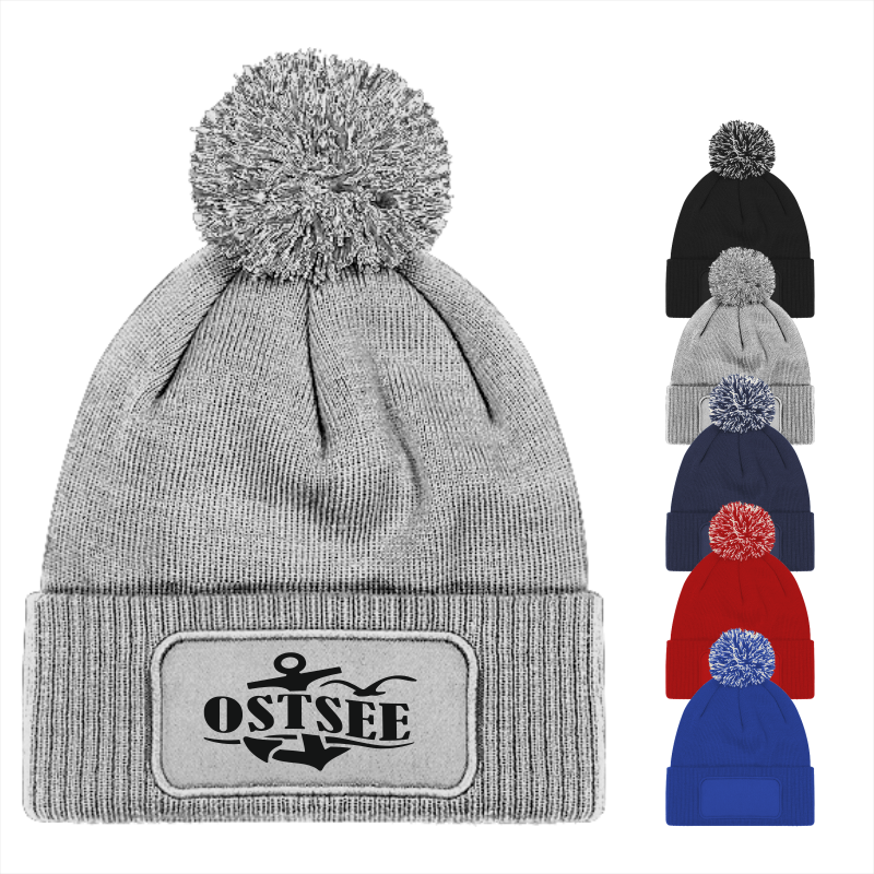 Mütze OSTSEE (auf Patch) mit Bommel #443 – Bild 3