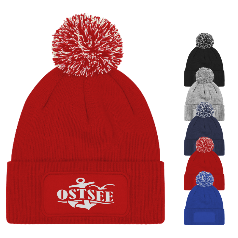 Mütze OSTSEE (auf Patch) mit Bommel #443 – Bild 4