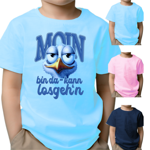 Kinder T-Shirt - Motiv: Moin - bin da, kann losgeh'n #488